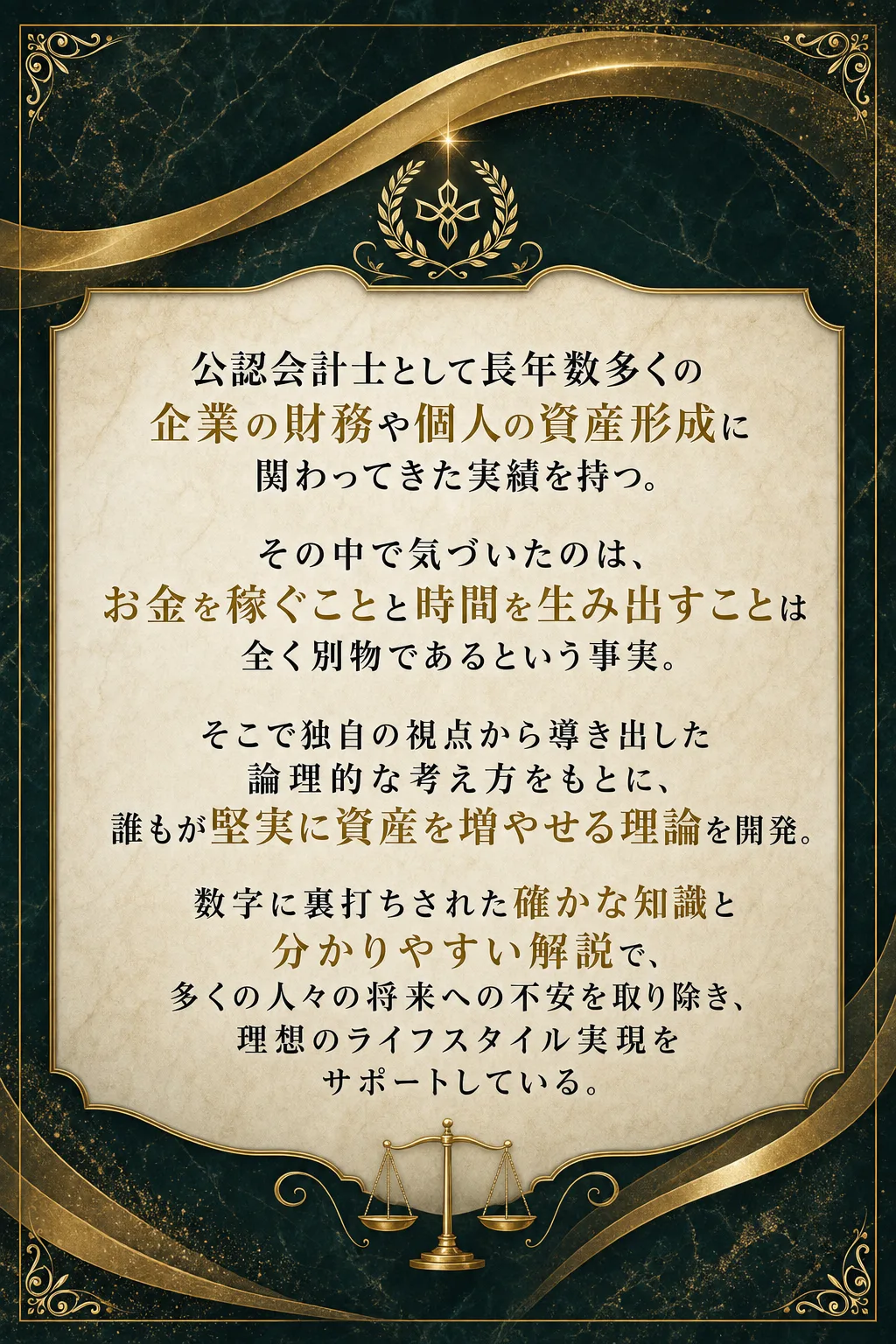 講師プロフィール 公認会計士／「お金×時間のパズル理論」開発者 平林元之 公認会計士として長年数多くの企業の財務や個人の（全文は画像内に記載）