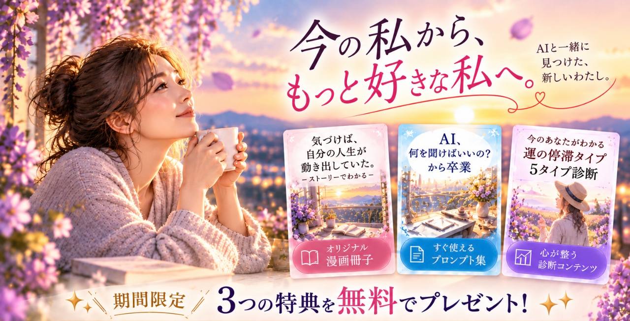 期間限定 3つの特典を無料でプレゼント